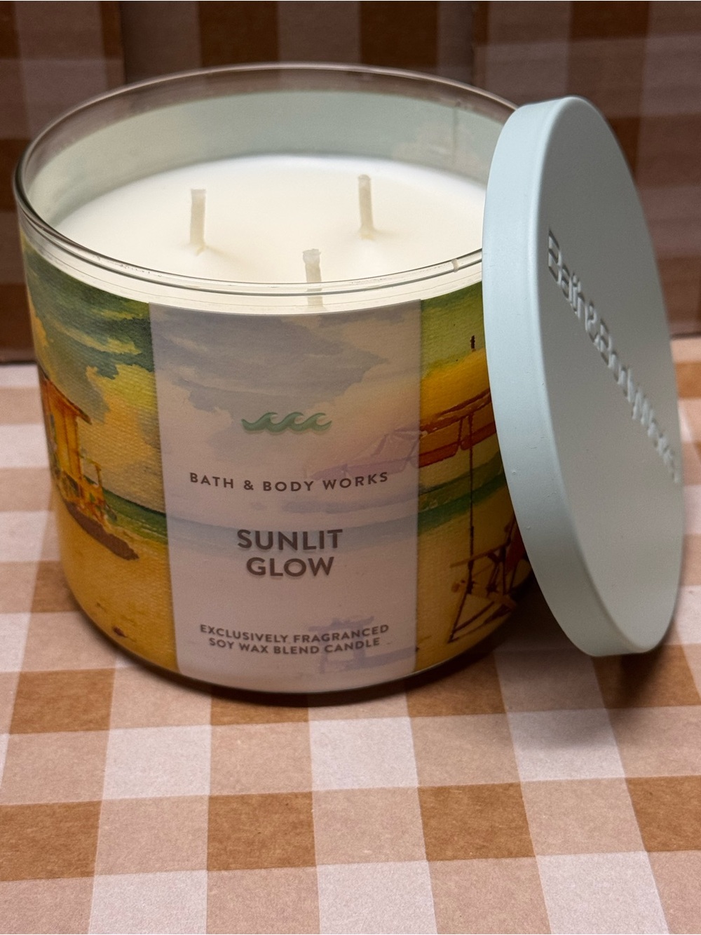 NEW B&BW Sunlit Glow 3 wick candle